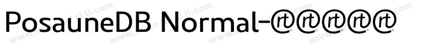 PosauneDB Normal字体转换